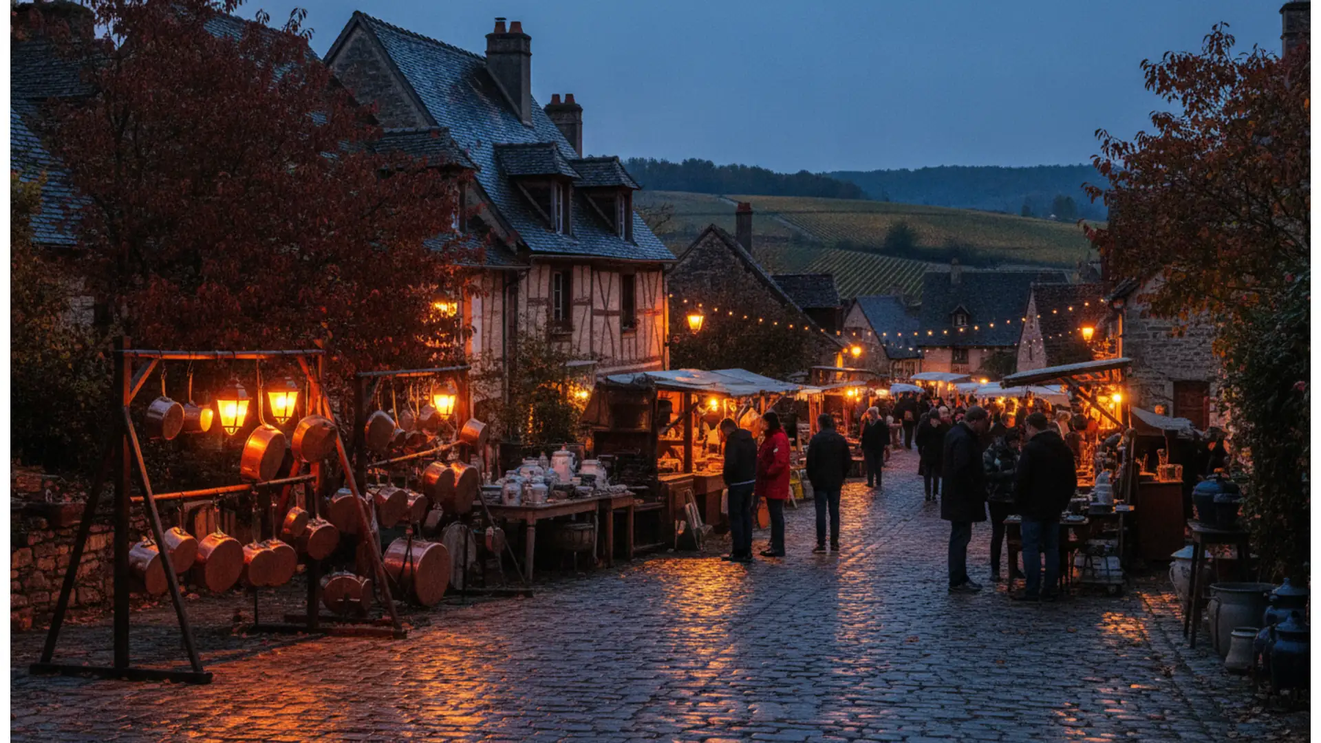 Flea markets and antique fairs in Burgundy-Franche-Comté on October 24 and 25, 2026: Flavigny's century-old Saint-Simon market
