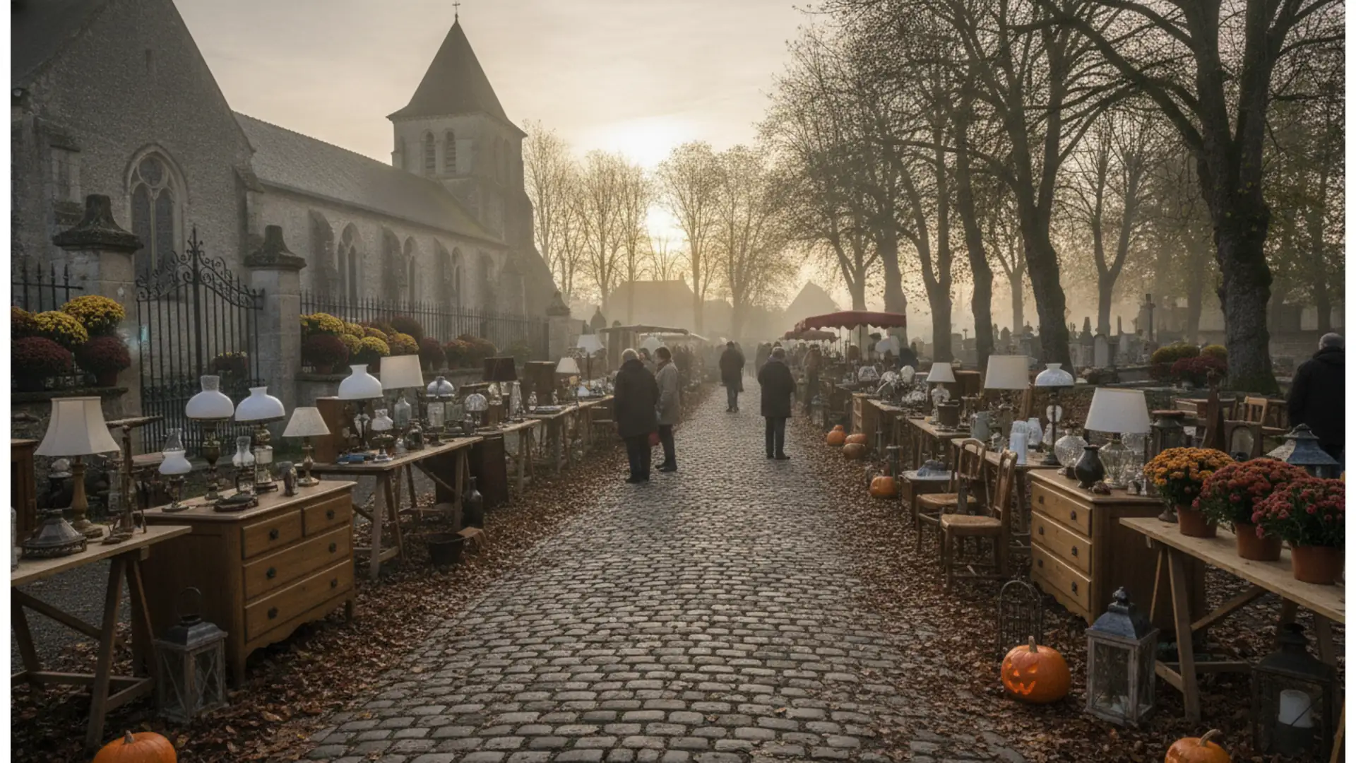 Flea markets and antique fairs in France, 31 October–1 November 2026: Saint-Amand-Montrond opens at 6.30 a.m. under 4,000 m² of roof