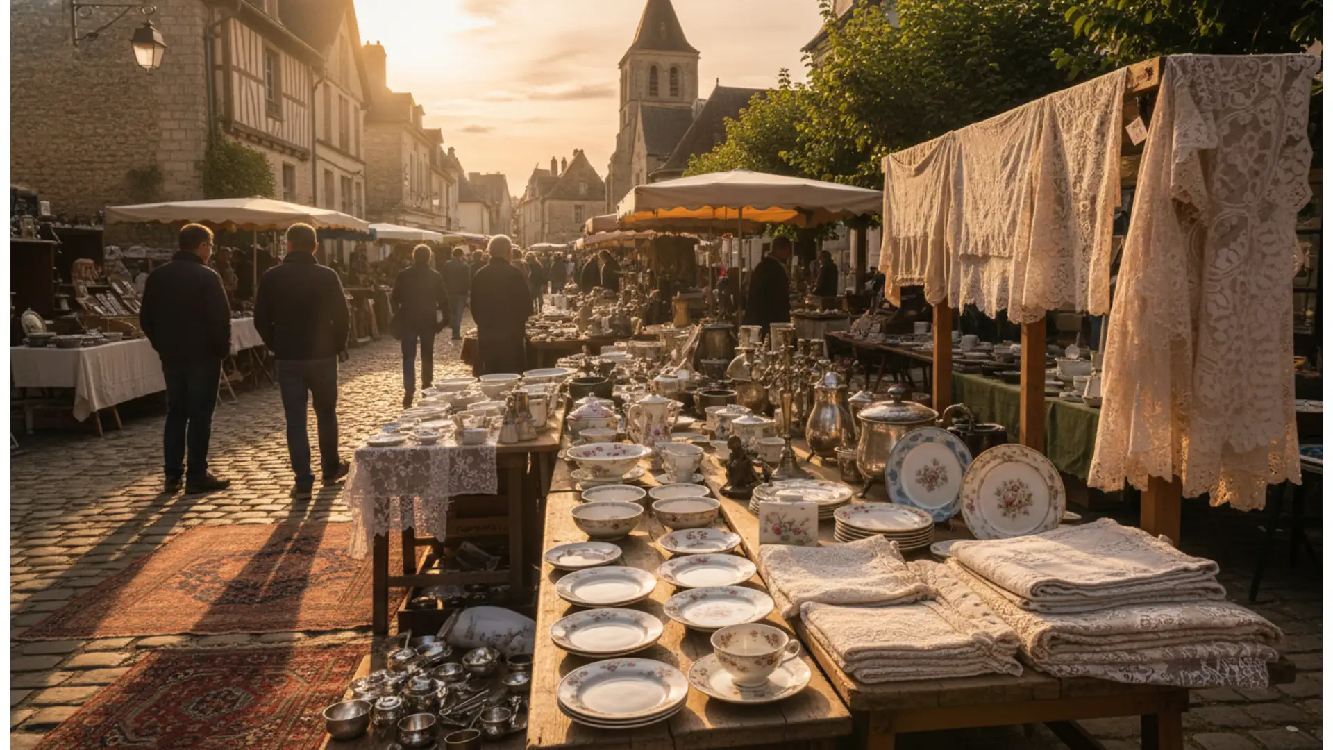 150 años en Vicq-sur-Nahon, anticuarios bajo las halles de Richelieu: chine en el Loira