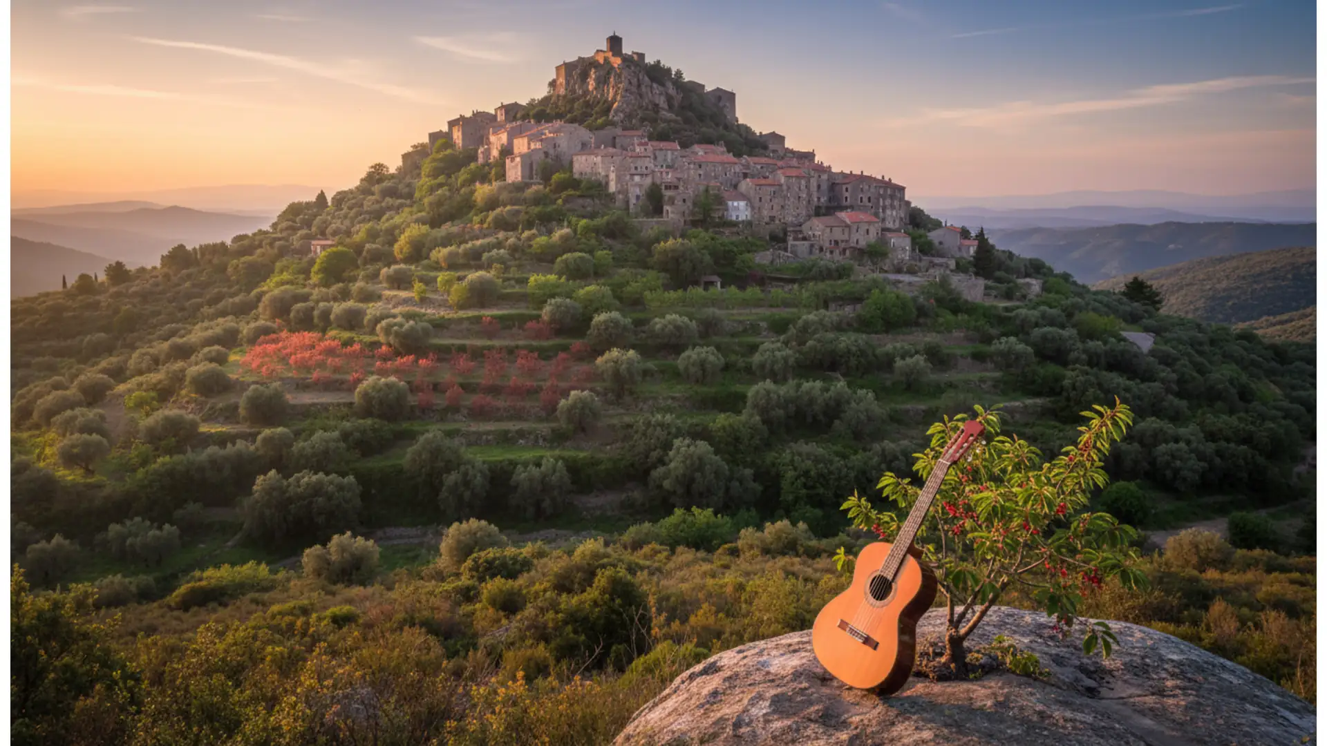 Corsica weekend June 6-7, 2026: classical guitar in Petreto, cherries in Folelli, storytellers in Ajaccio
