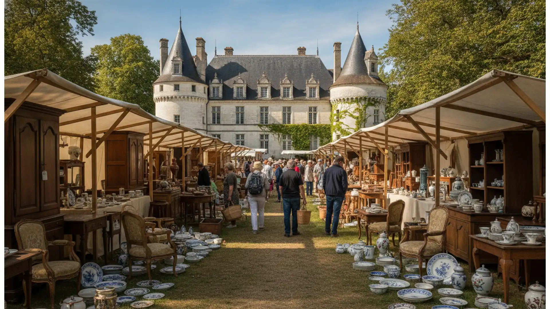 Chiner dans une abbaye de l'an 990 : 12 brocantes en Centre-Val de Loire les 1er-2 août