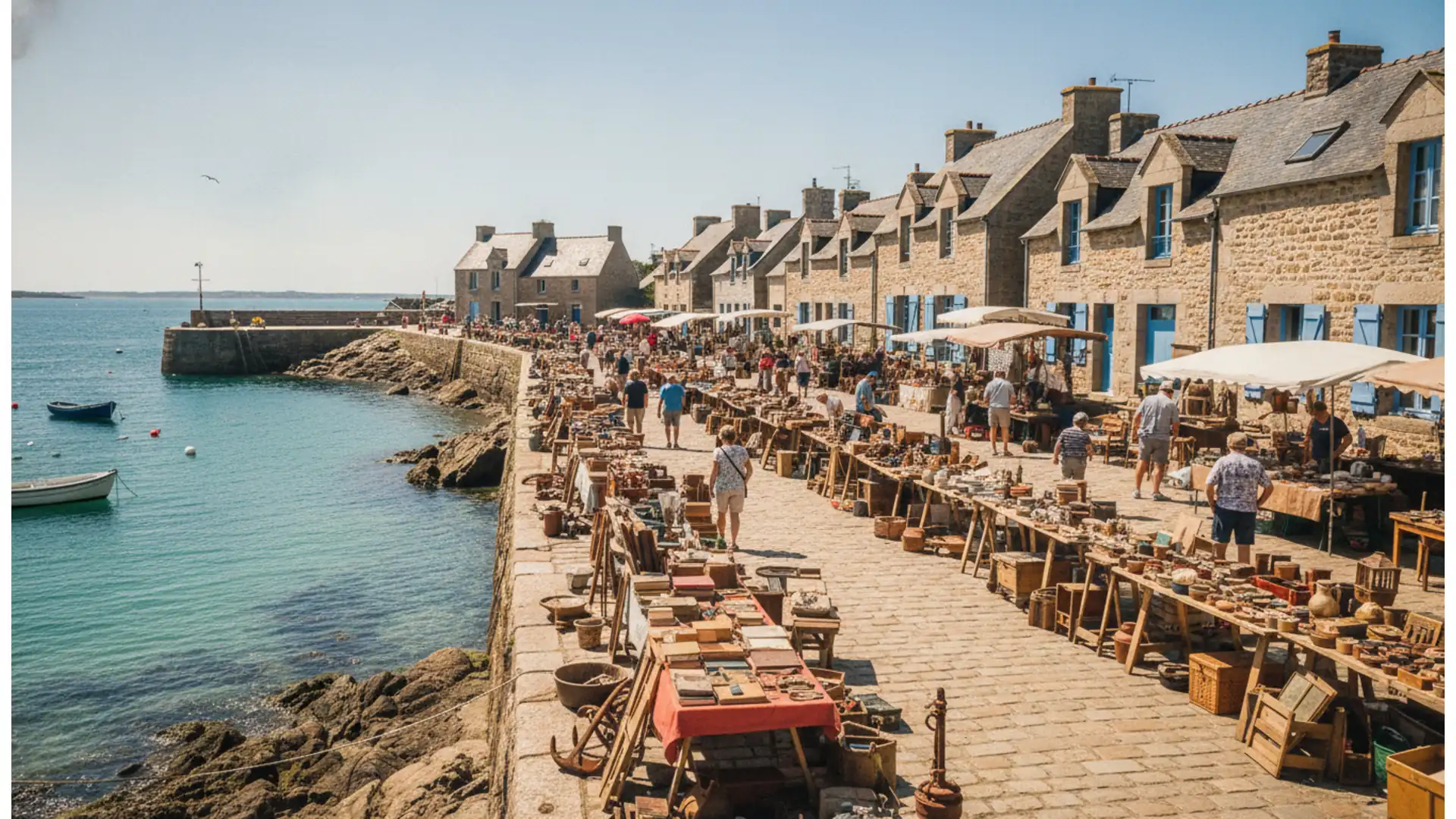 Brocantes et braderies en Bretagne, 1er-2 août 2026 : une braderie où l'on arrive en bateau
