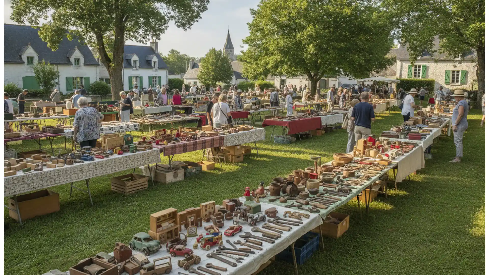 Brocantes et braderies en Pays de la Loire, 1er-2 août 2026 : antiquaires et épouvantails